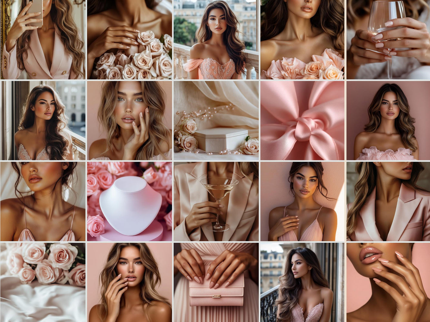 30 Blush Pink Jewelry Mockups