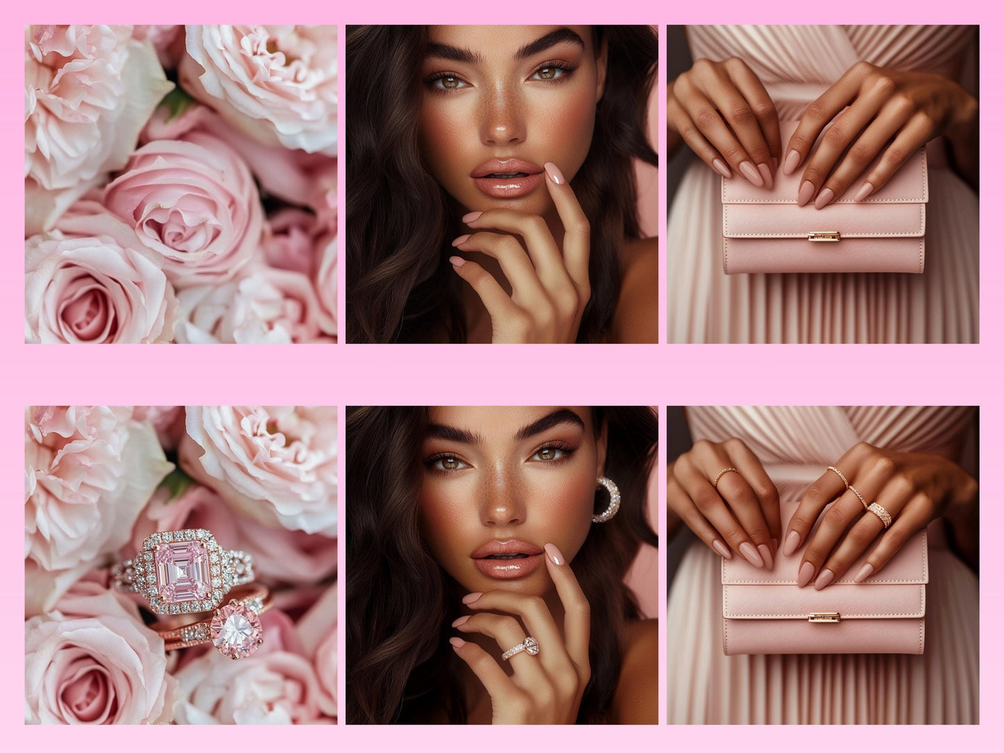 30 Blush Pink Jewelry Mockups