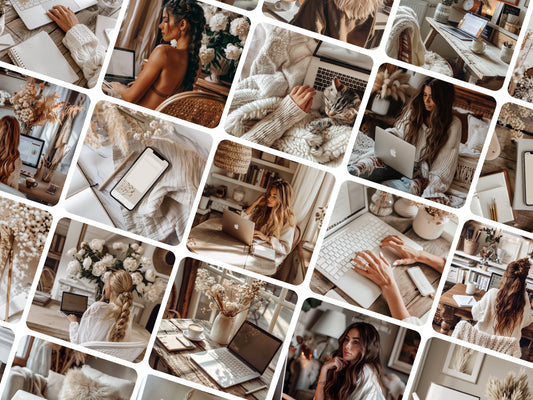 55 Work From Home Boho Stock Images