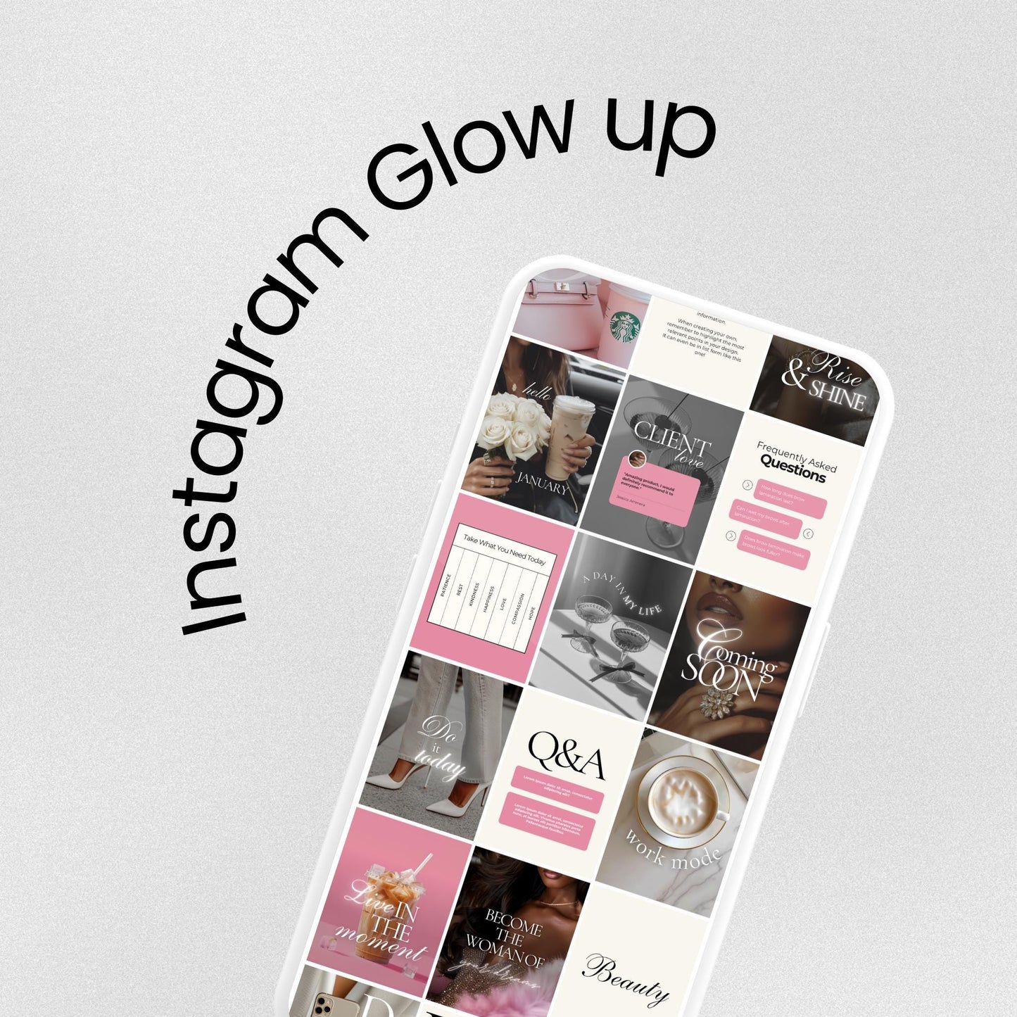 Instagram post templates Canva, Instagram feed, reel covers, Coaching Instagram, Canva Templates, brand kit, luxury brand