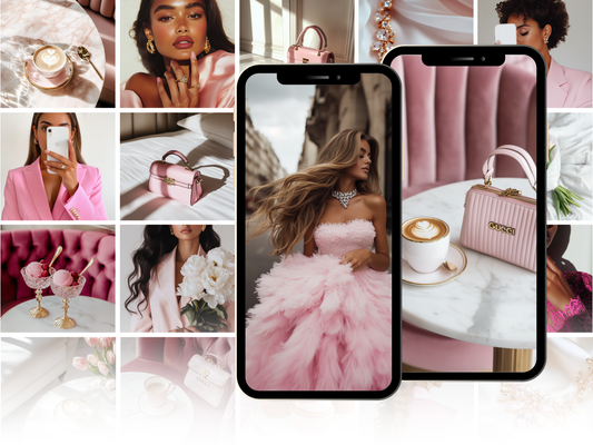 56 Pink faceless luxury stock photos aesthetic faceless digital marketing neutral instagram reels girly images marketing faceless instagram