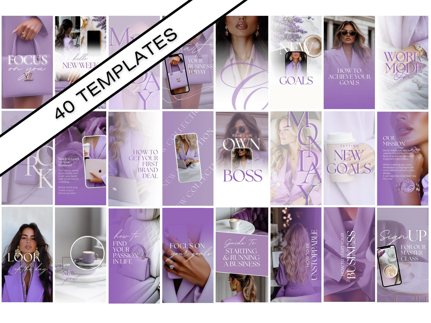 40 Lavender Business Instagram Templates