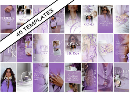 40 Lavender Business Instagram Templates
