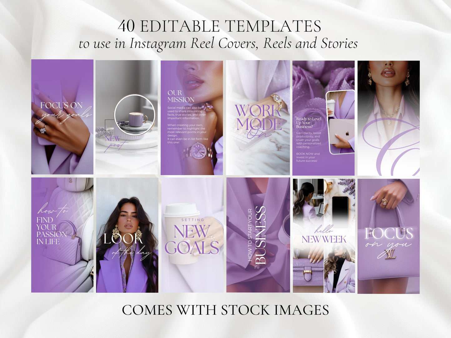 40 Lavender Business Instagram Templates