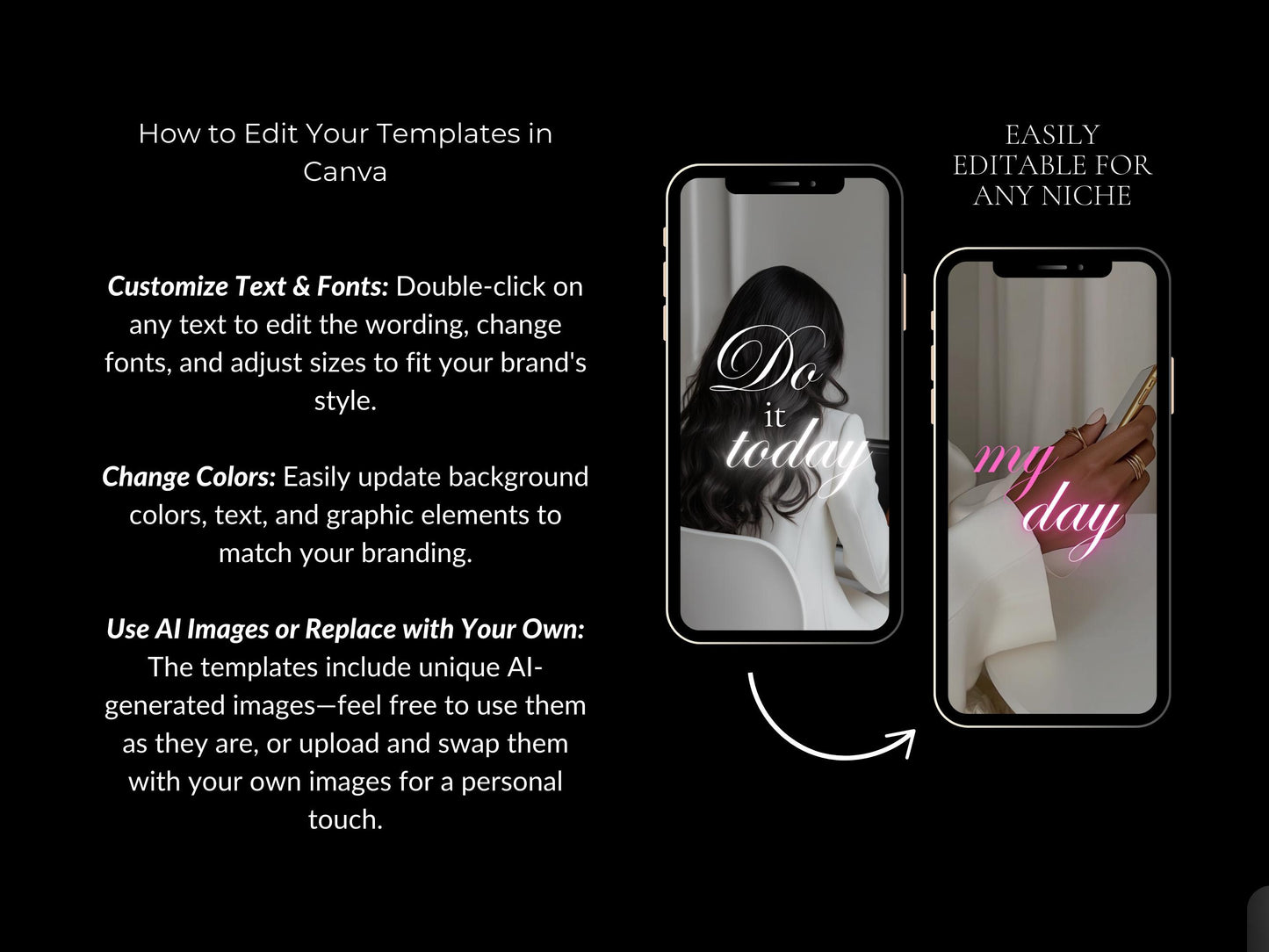 28 Instagram Template, Faceless Marketing, online business templates, Motivational Instagram post templates, work from home, reels cover