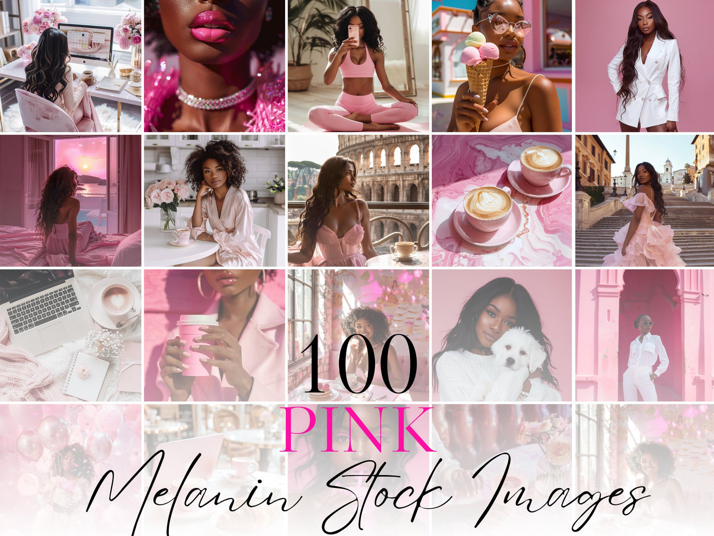 100 Pink Melanin Stock Images