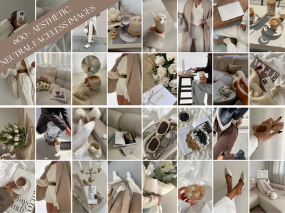 Faceless Digital Marketing Guide | +2000 Aesthetic Faceless Reels Videos | 600 Faceless Stock Images | MRR