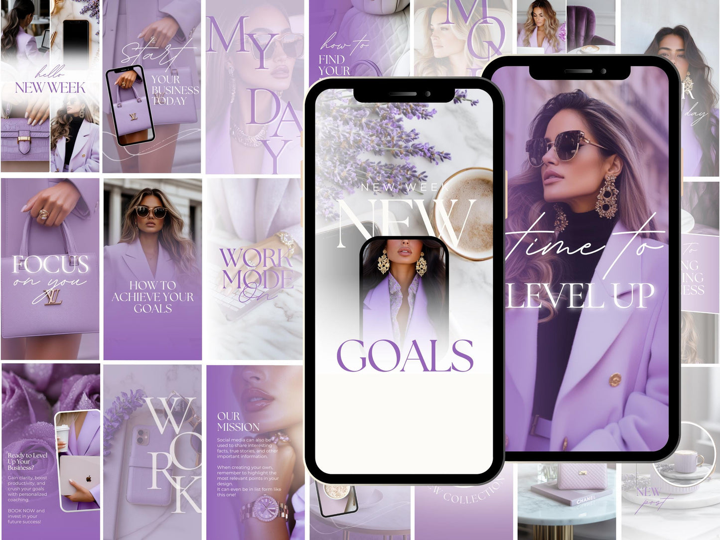 40 Lavender Business Instagram Templates