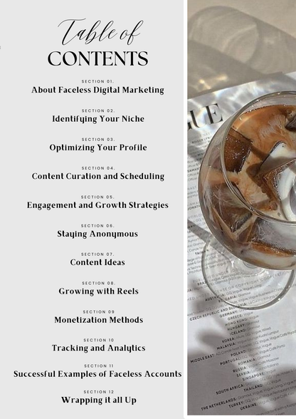 Faceless Digital Marketing Guide | +2000 Aesthetic Faceless Reels Videos | 600 Faceless Stock Images | MRR